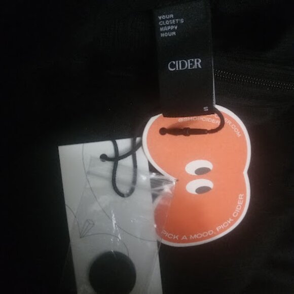 CIDER | NWT Black Wide Leg Corduroy Adjustable Button Straps Overalls Jumpsuit S - Picture 12 of 14